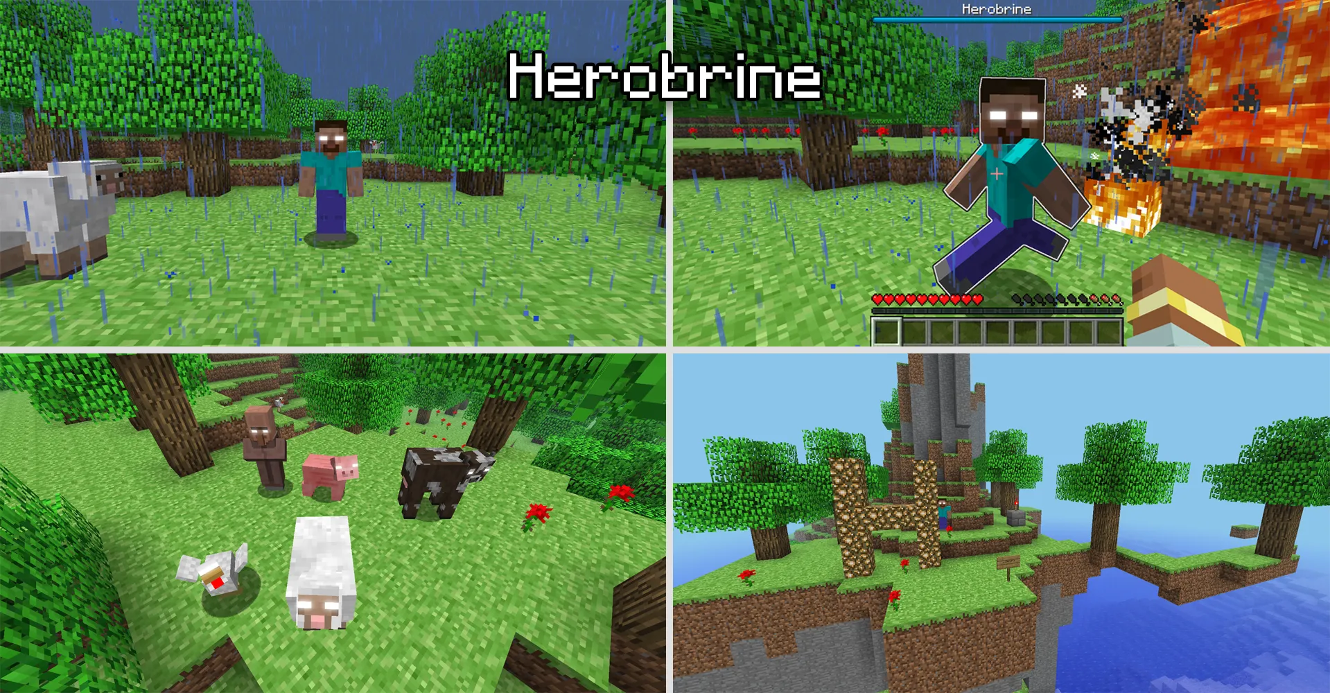 Herobrine Boss, Моды, Minecraft