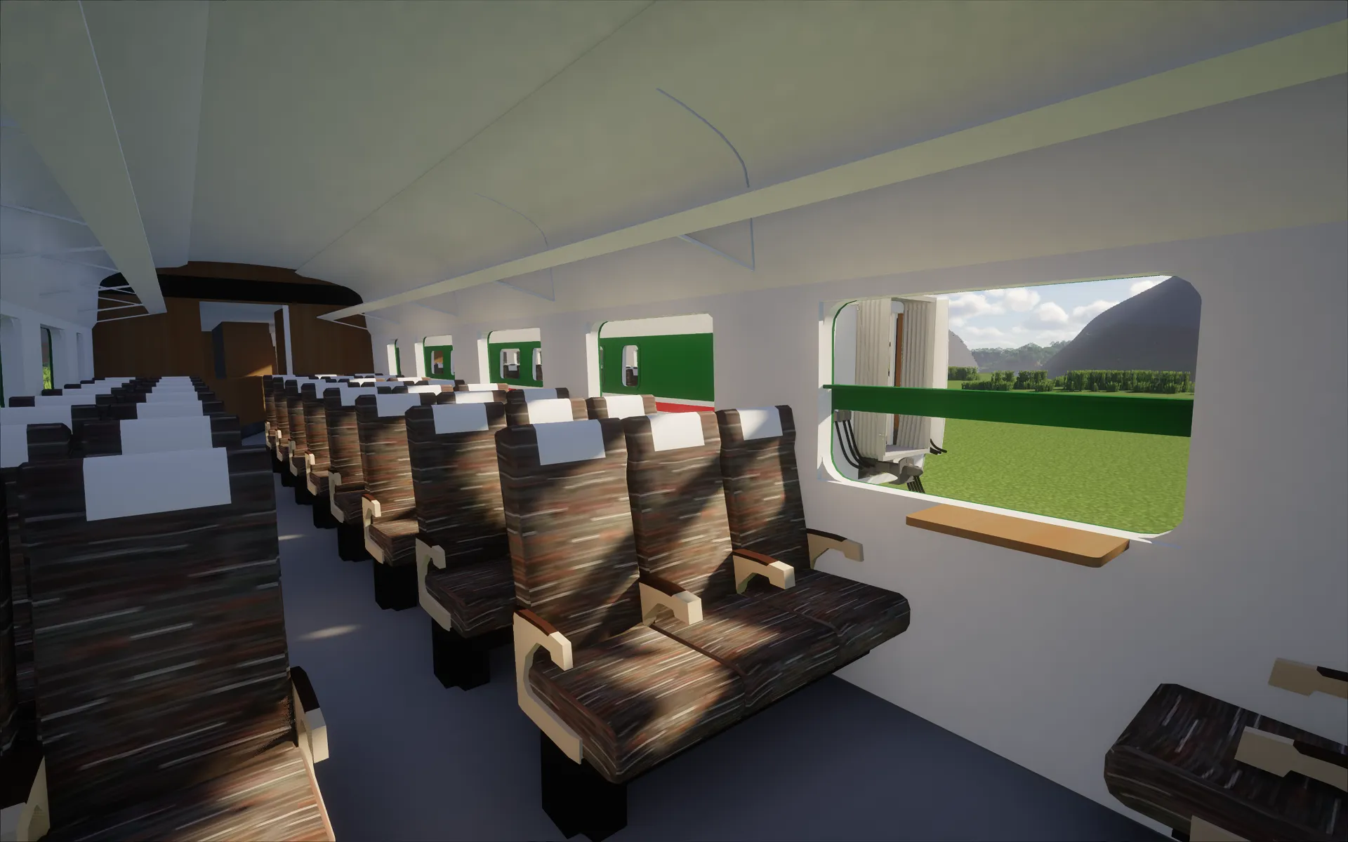 [IR/Immersive Railroading]China Railway CR200J "AD Calcium" EMU Train — скриншот 2 (Текстуры, Minecraft)