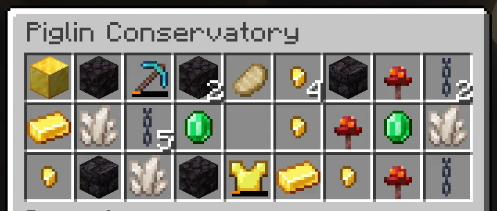 Piglin Conservatory Structures, Моды, Minecraft