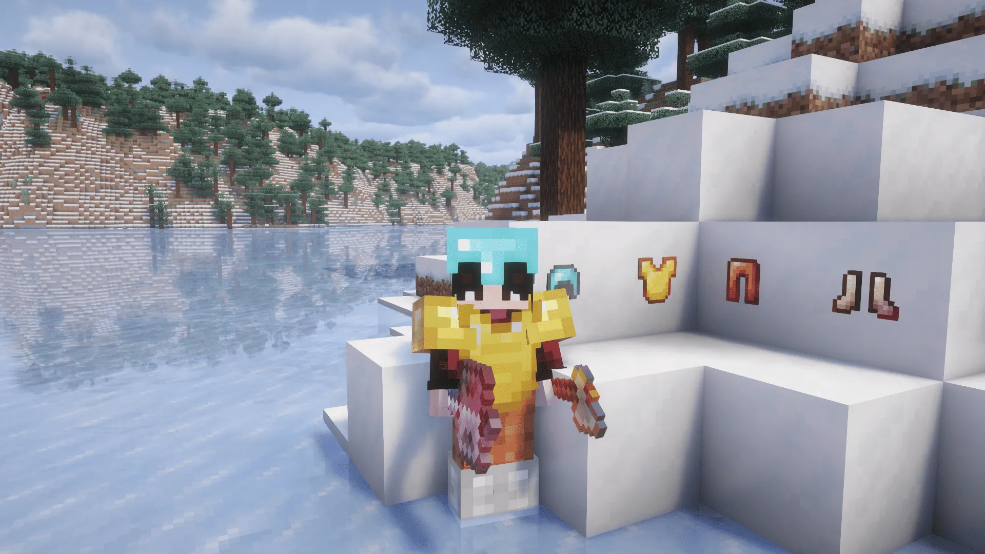 Red Enchantment Glint Texture — скриншот 2 (Текстуры, Minecraft)