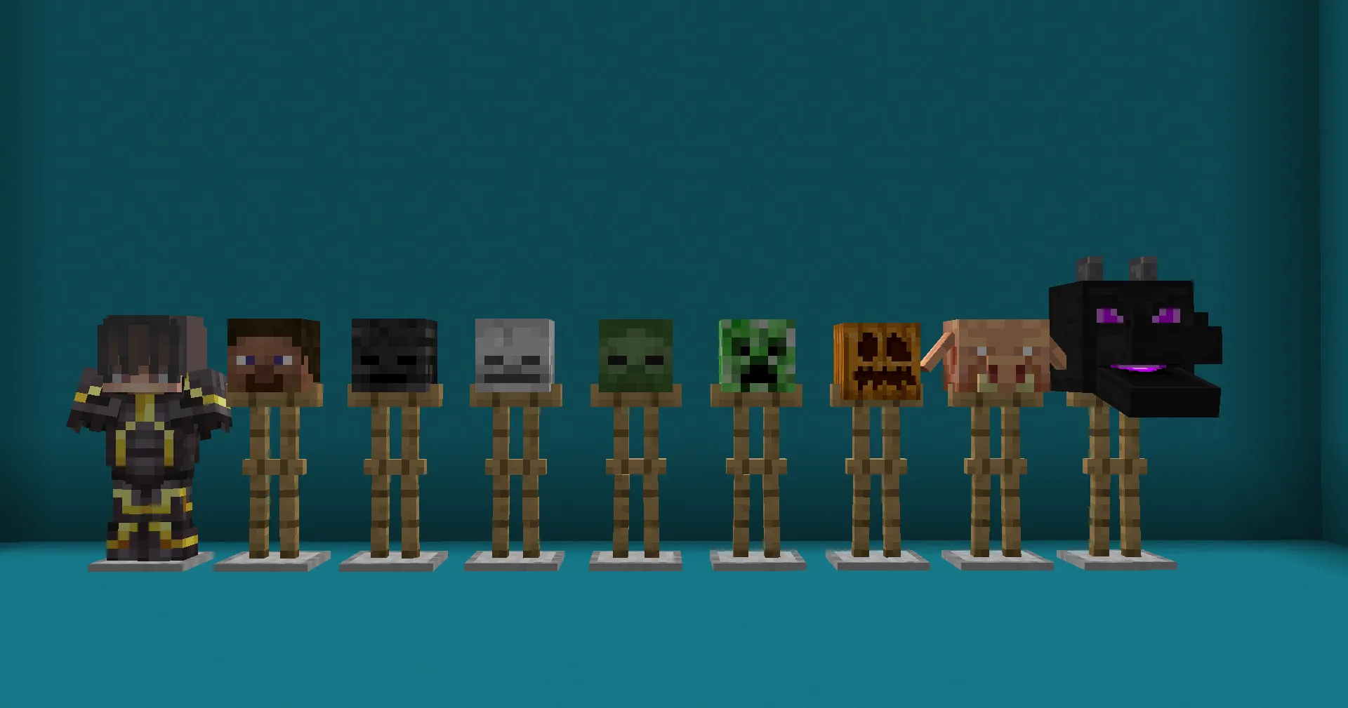 Mob head to Player head — скриншот 3 (Дата-паки, Minecraft)