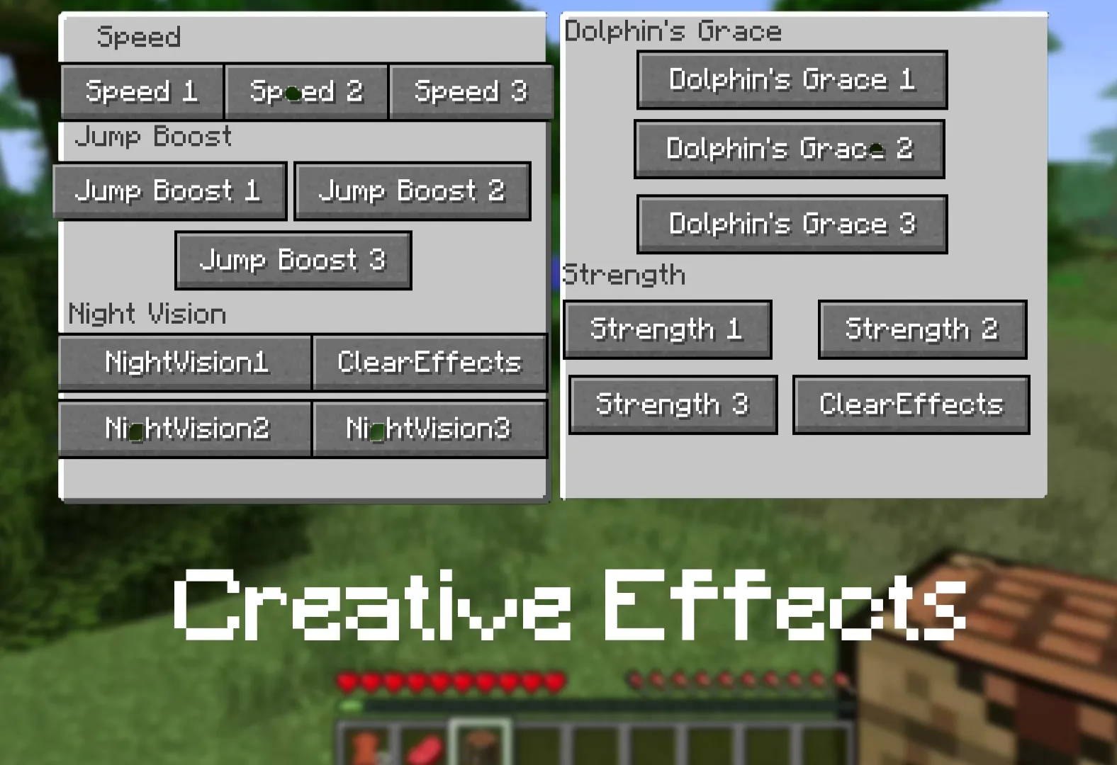 Creative Effects, Моды, Minecraft