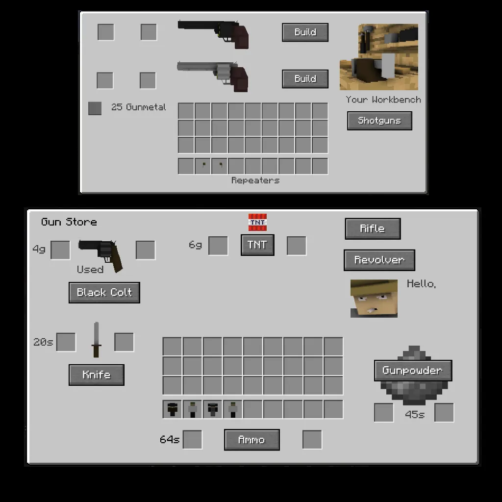 CBs Wild West, Моды, Minecraft