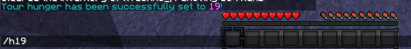 SetHunger — скриншот 1 (Плагины, Minecraft)