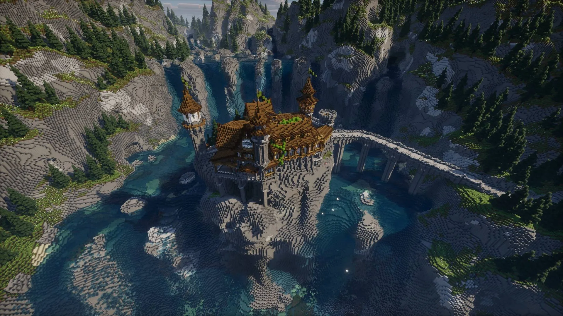 Old Fallen Castle -  Medieval & Fantasy Castle, Карты, Minecraft