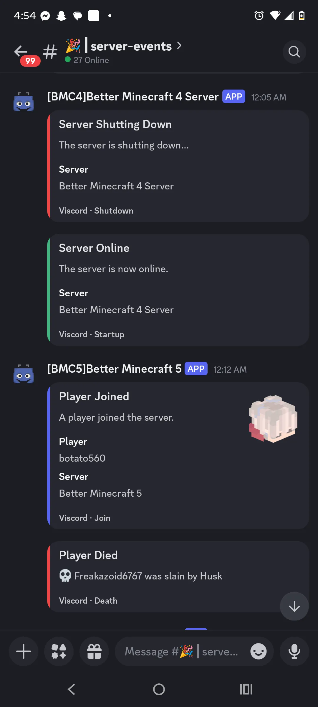 Viscord - Discord Multi-Server Integration, Моды, Minecraft