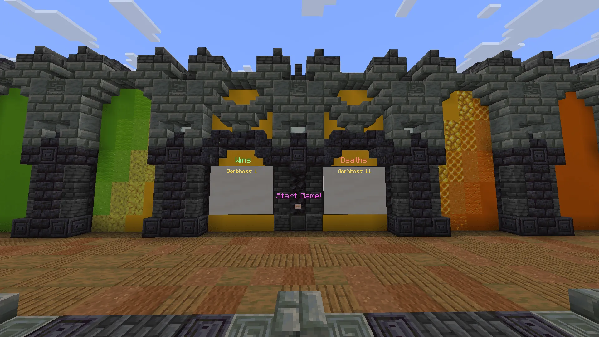 Minigame Madness - Hue Hurtle!, Карты, Minecraft
