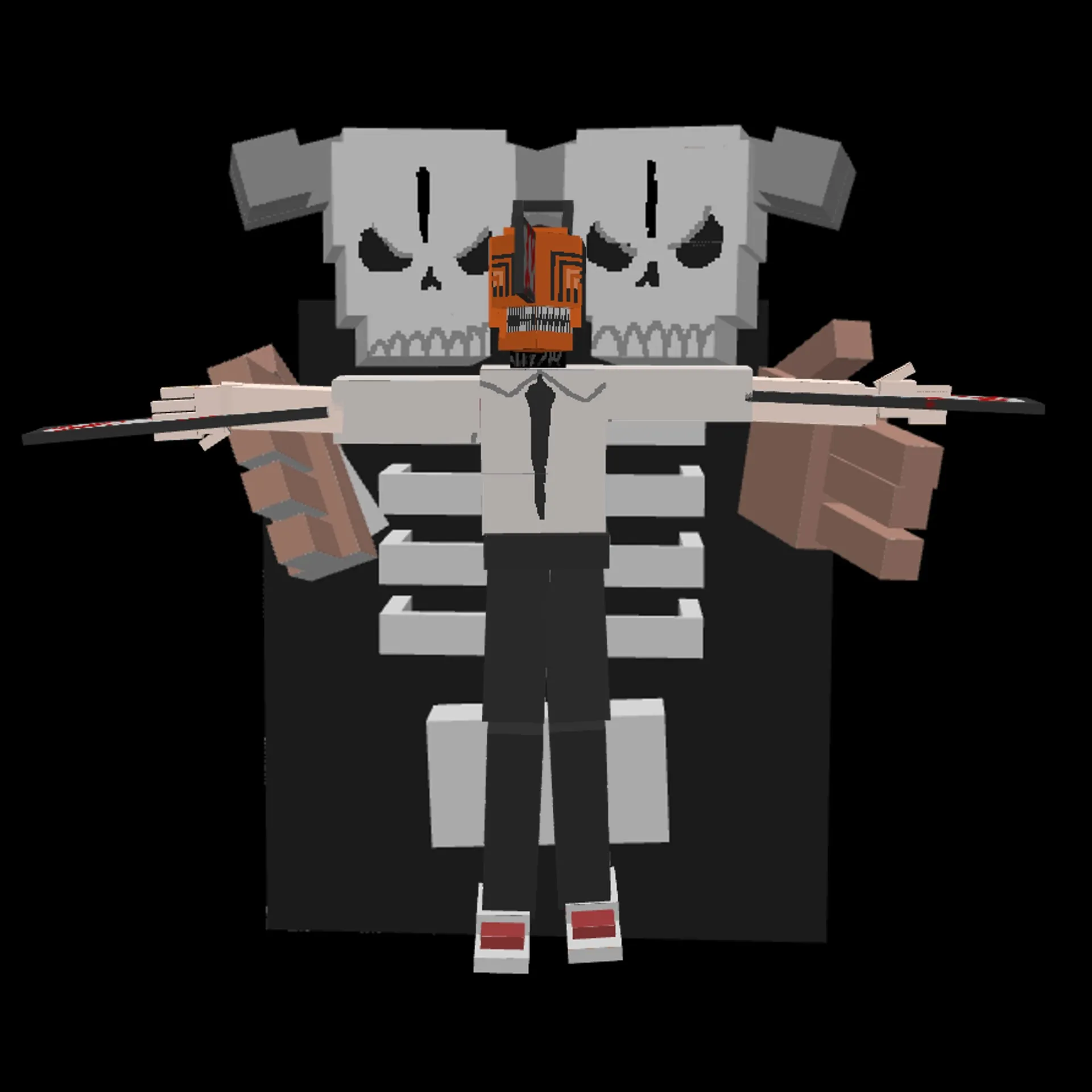 chainsawman and war, Моды, Minecraft
