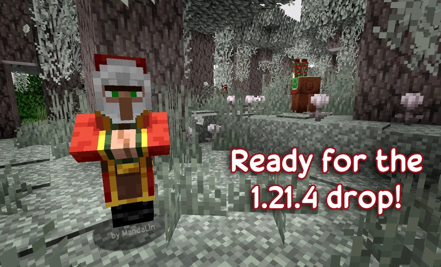 Wandering Santa Trader & Reindeer Llamas — скриншот 4 (Текстуры, Minecraft)