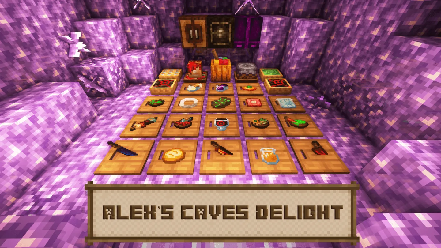 Alex's Caves Delight, Моды, Minecraft