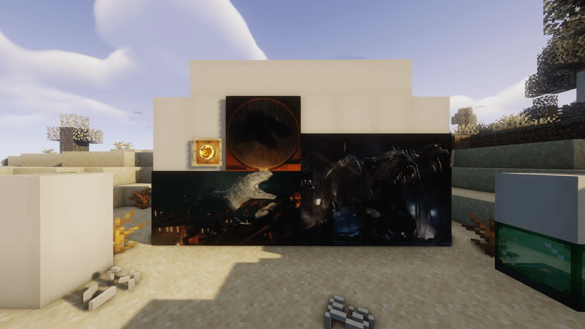 Jurassic Franchise Paintings — скриншот 1 (Текстуры, Minecraft)