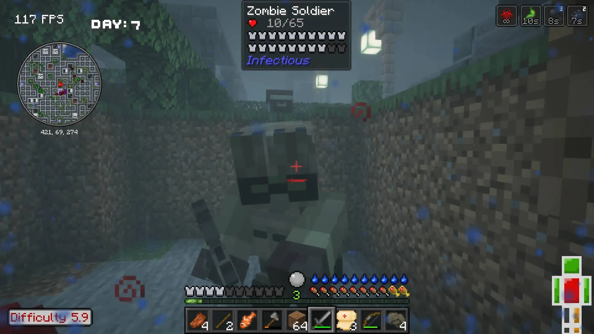 Apocalypse Begins [Zombie Apocalypse] — скриншот 9 (Модпаки, Minecraft)