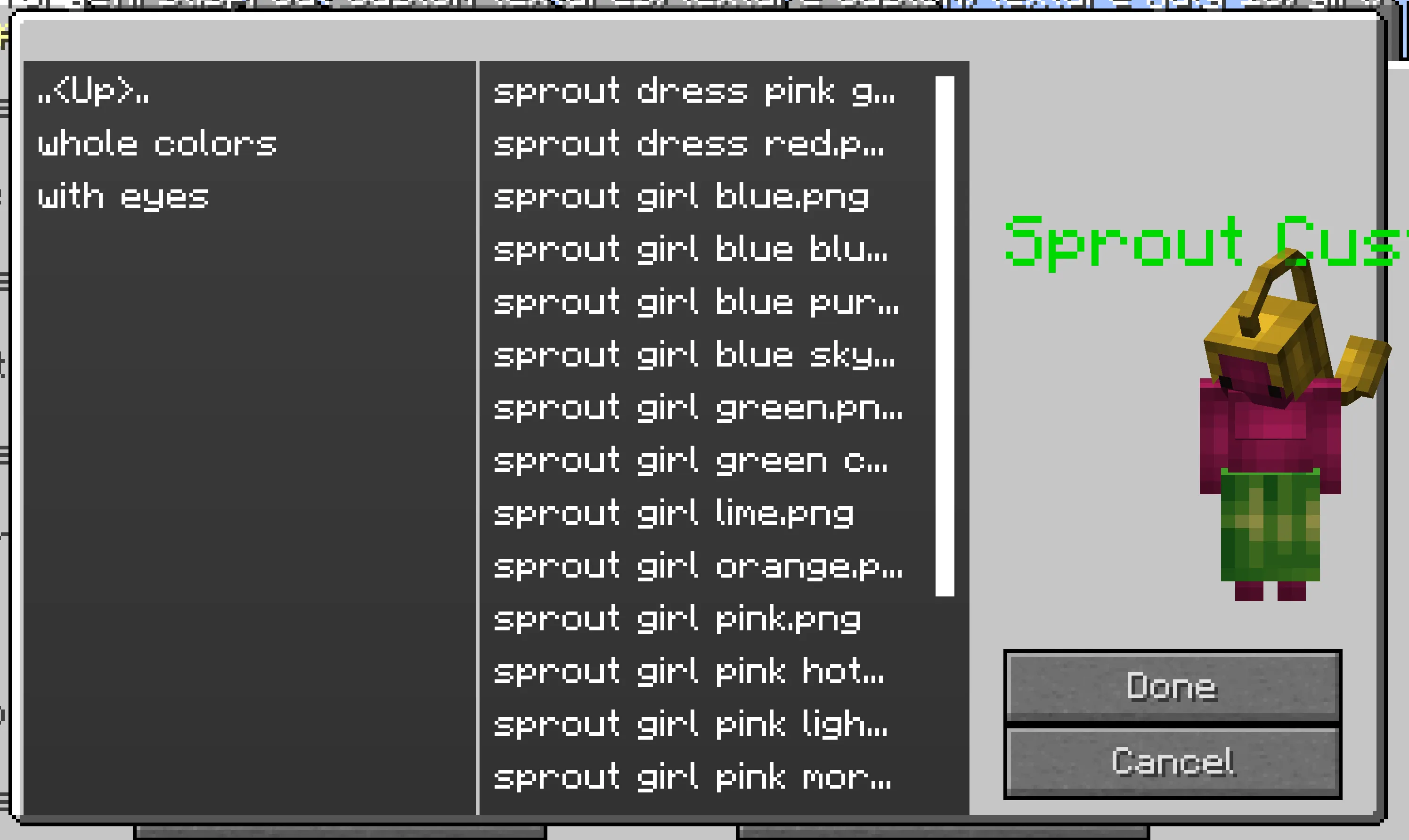 More Sprouts+ MCreator Mobs, Моды, Minecraft