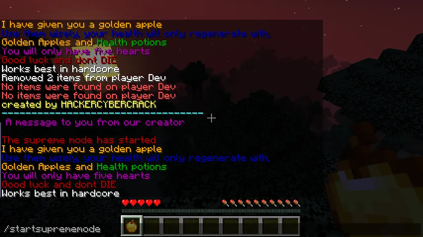 Supreme Hardcore mode, Моды, Minecraft