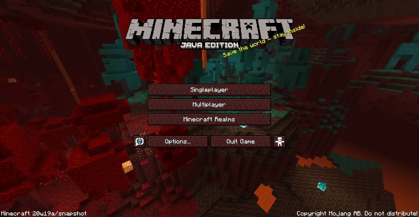 Nether Menus Pack — скриншот 1 (Текстуры, Minecraft)