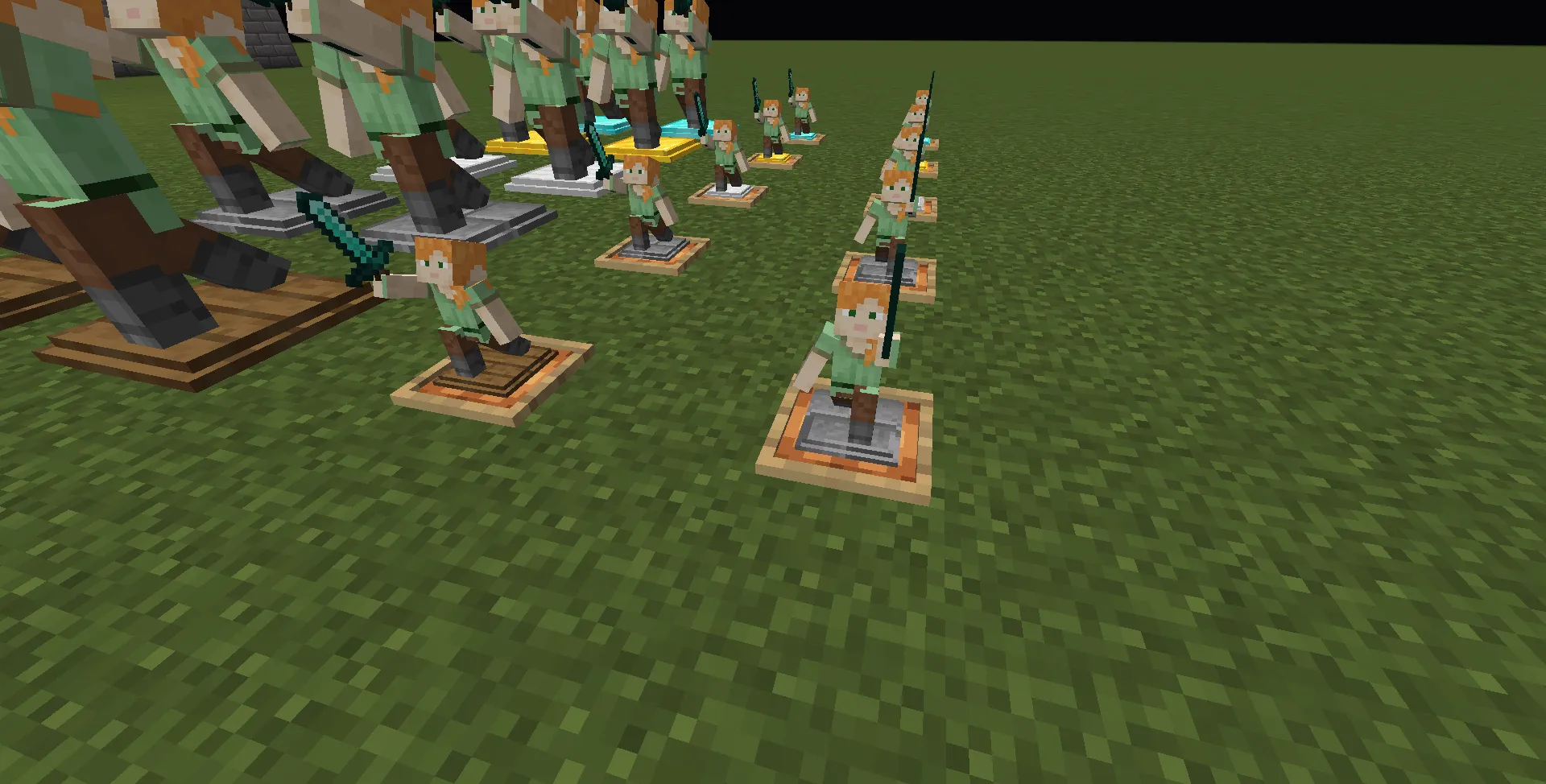 NOTLIVES's Customizable Player Statues Sword — скриншот 1 (Текстуры, Minecraft)