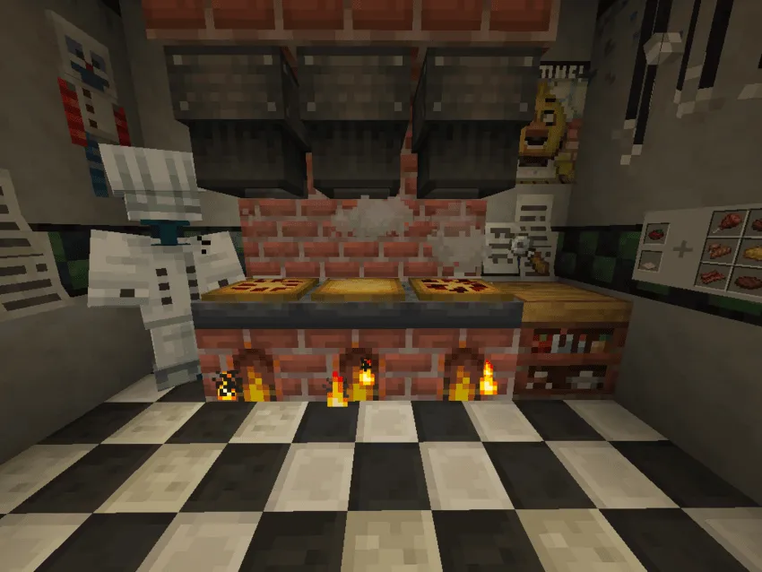 FNAF Fazbear Factory — скриншот 1 (Модпаки, Minecraft)