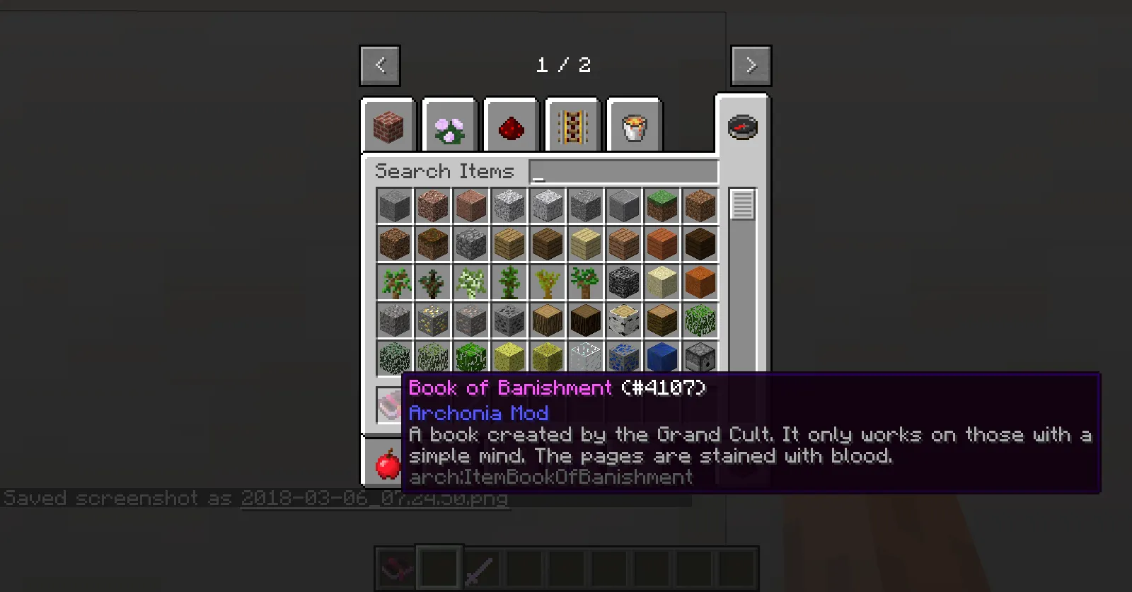 Archonia Mod, Моды, Minecraft