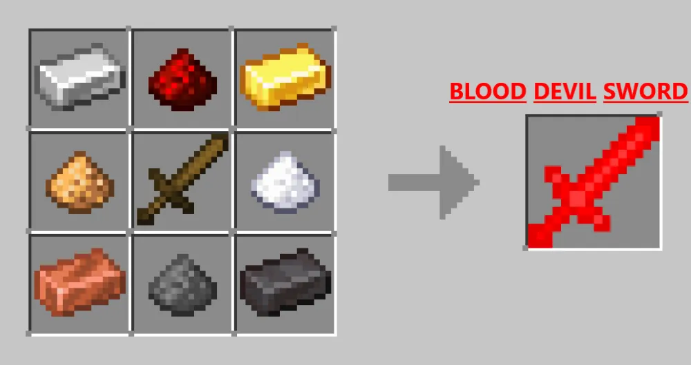 Blood Devil Sword — скриншот 2 (Текстуры, Minecraft)