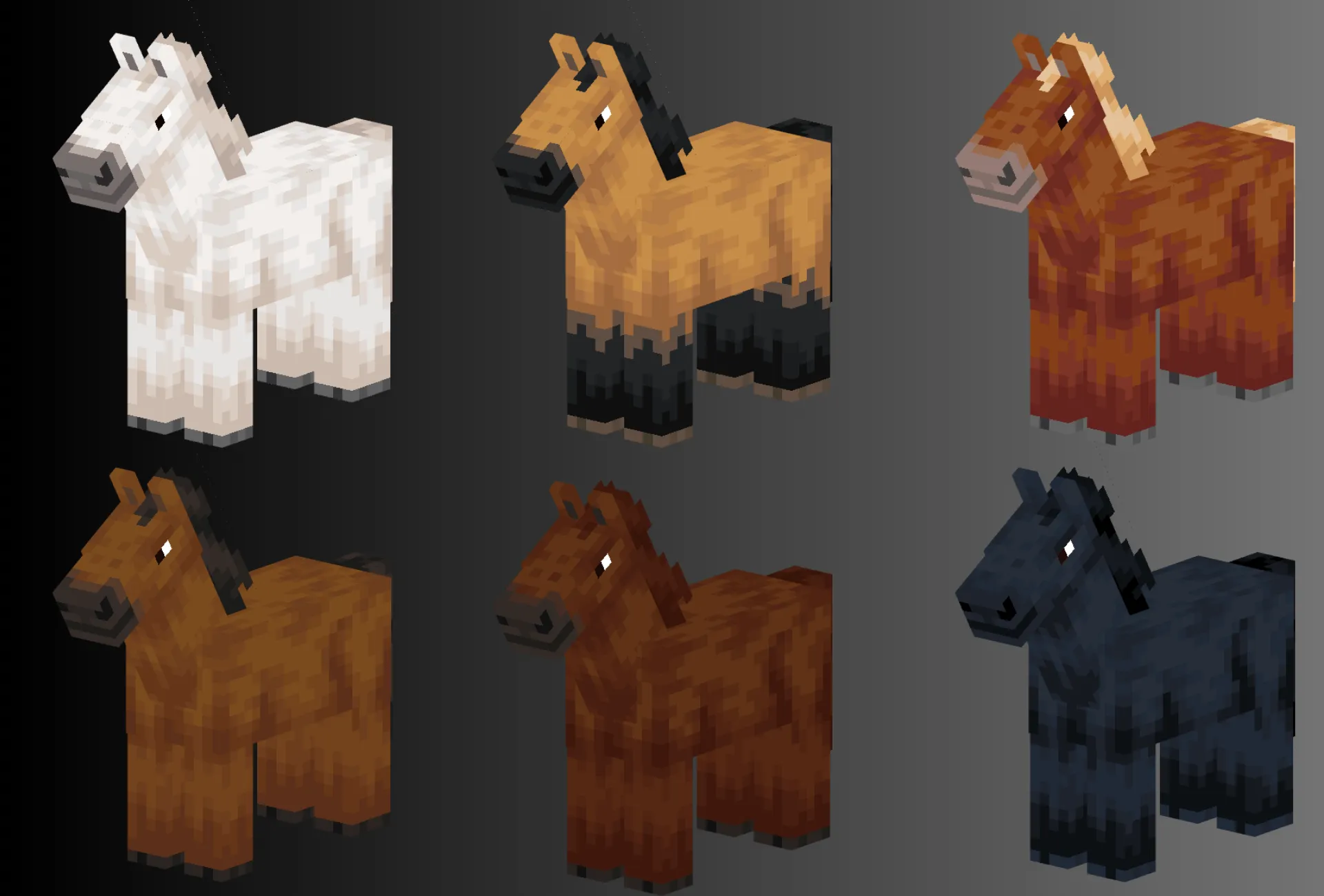 Prettier Horses, Текстуры, Minecraft