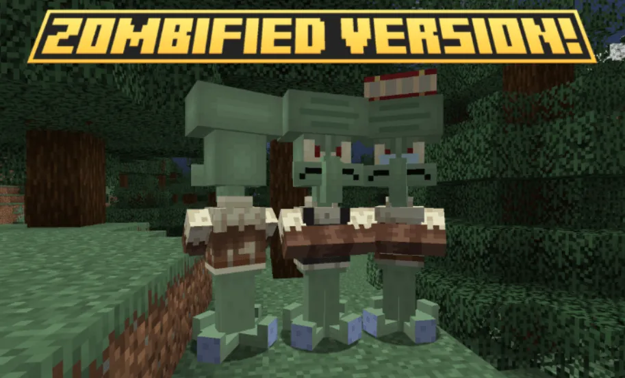 The ultimate Squidward pack — скриншот 6 (Текстуры, Minecraft)