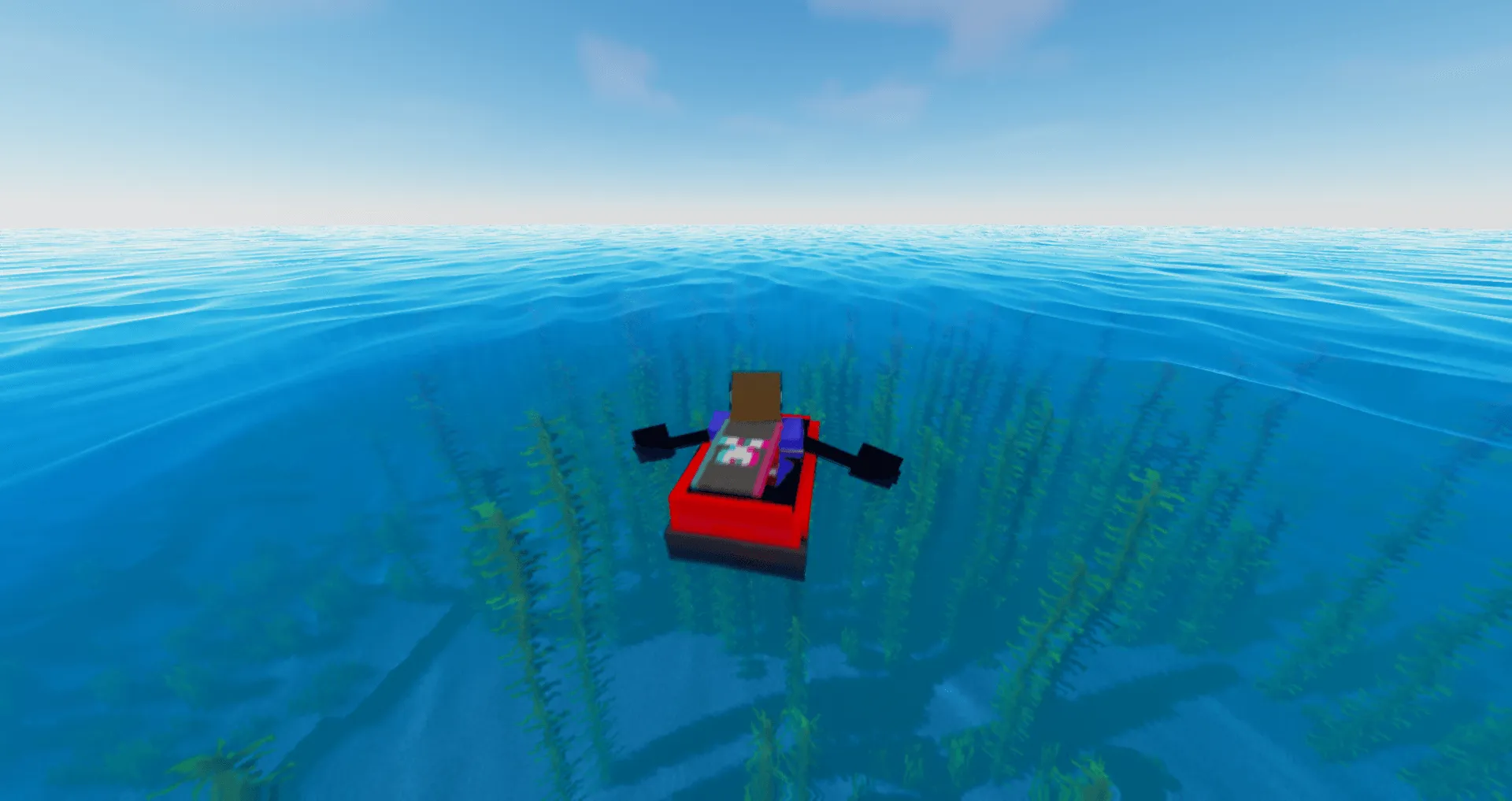 Lightning Mcqueen Boat V2, Текстуры, Minecraft