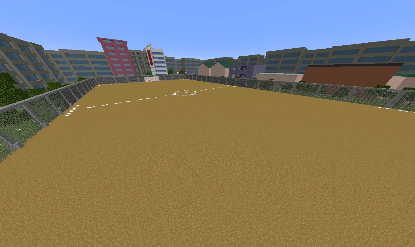 Blue lock Map - Fields (HALF BAKED UPD) — скриншот 1 (Карты, Minecraft)