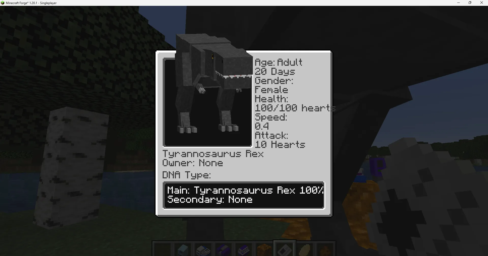 Raptor's Jurassic World, Моды, Minecraft