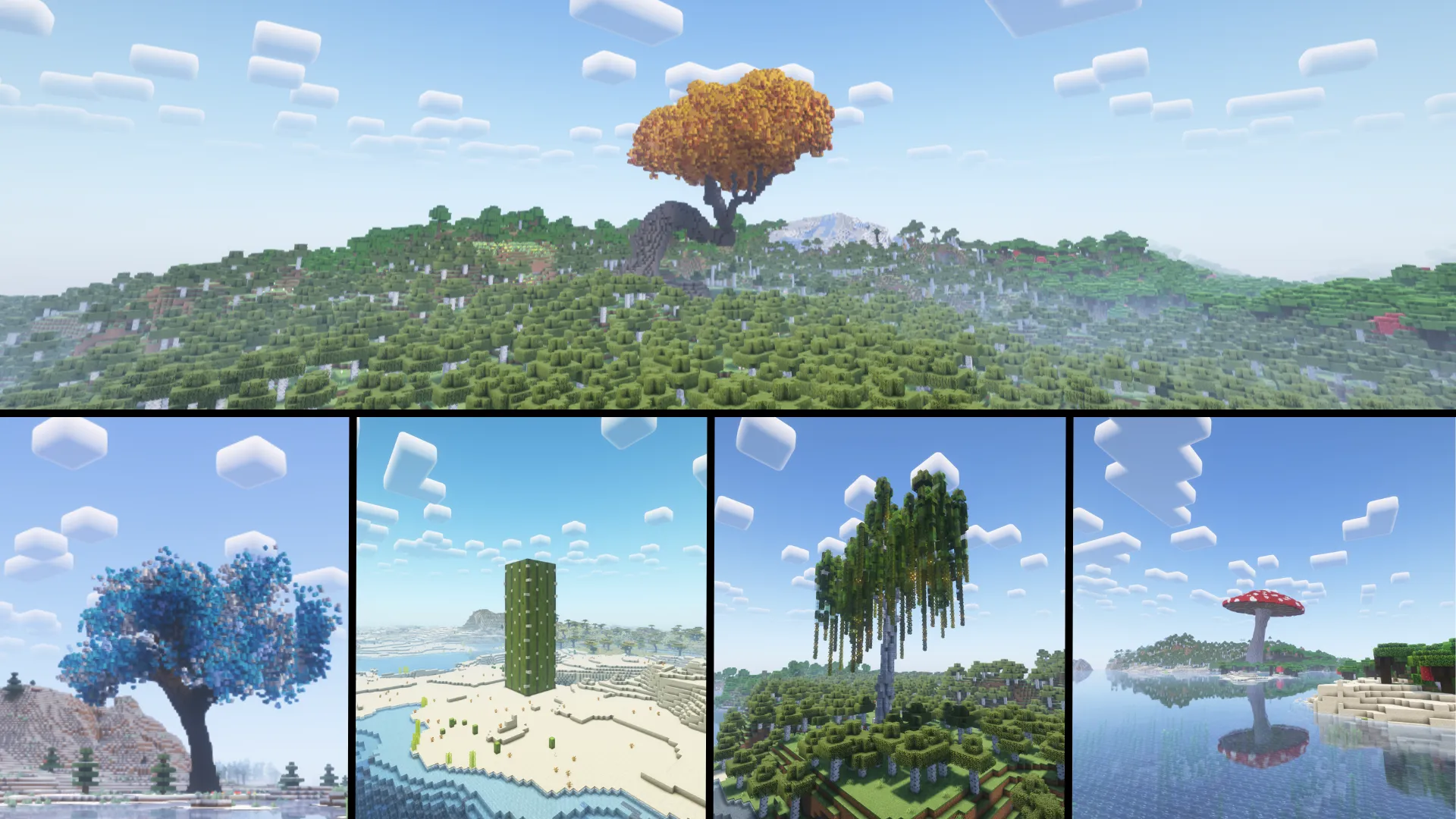 Giant Natural Additions, Моды, Minecraft