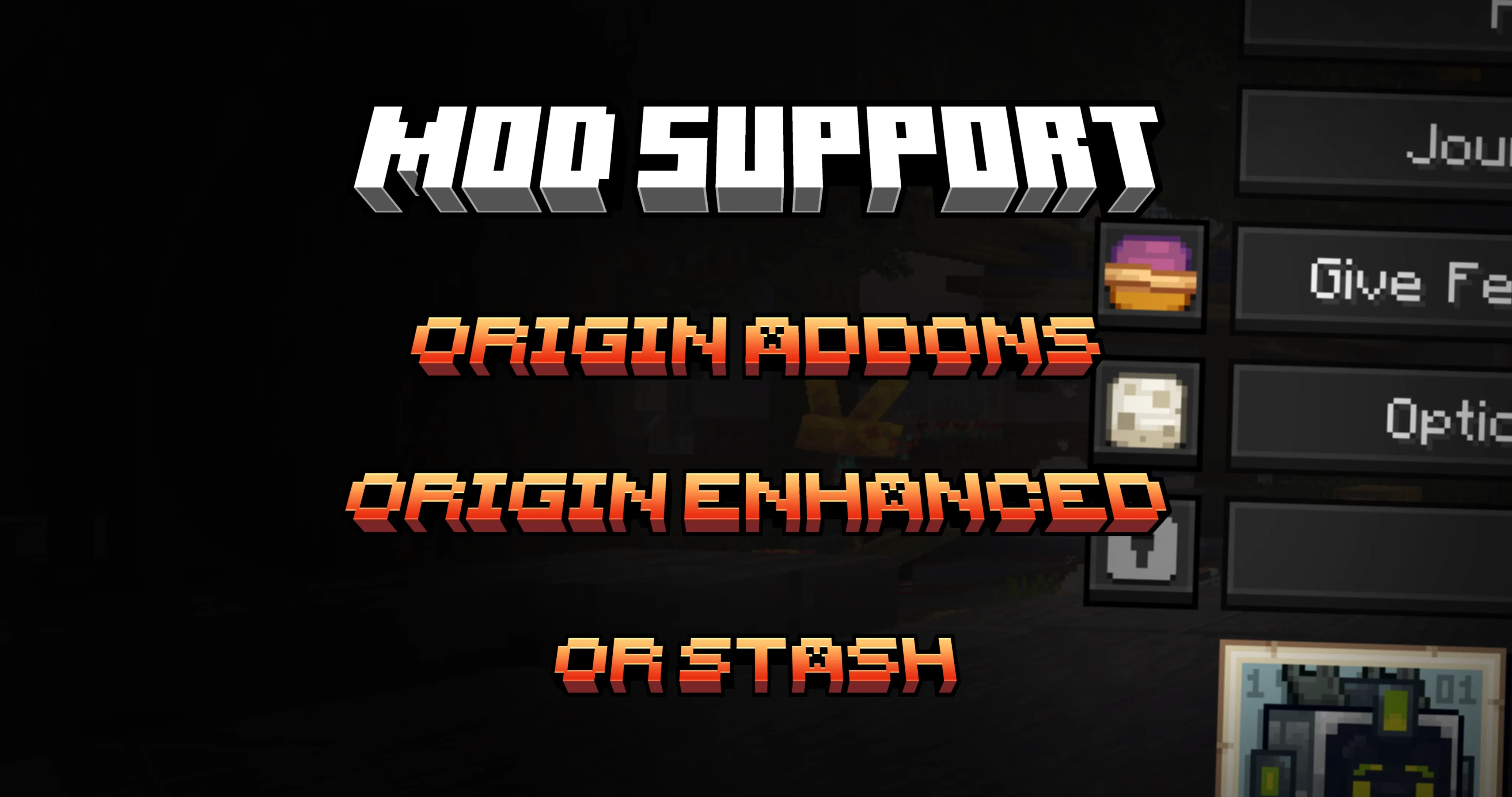 Origin Realms x Unique Dark, Текстуры, Minecraft