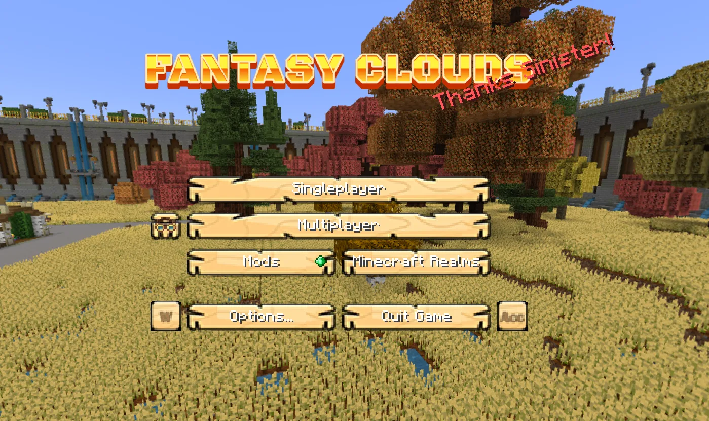 Fantasy Clouds RP — скриншот 1 (Текстуры, Minecraft)
