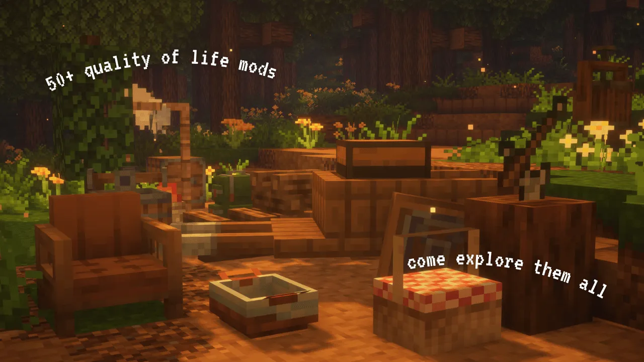 A COZY Adventure NapTime Modpack, The Lil Cafe — скриншот 1 (Модпаки, Minecraft)