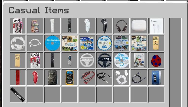 CasualItems, Моды, Minecraft