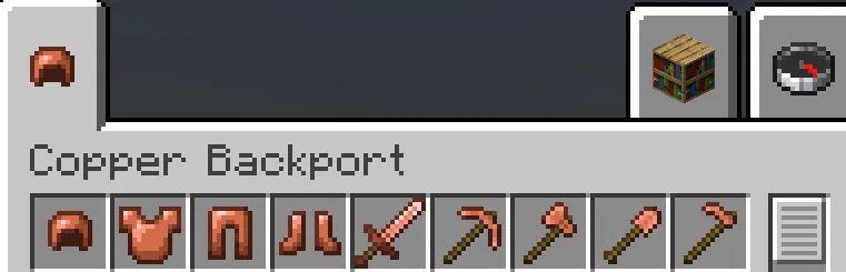 Copper Tools & Armor Backport, Моды, Minecraft