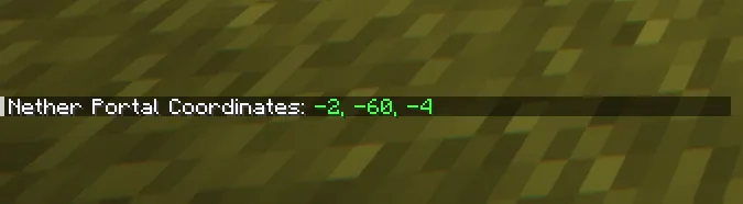 Nether Portal Coords, Моды, Minecraft