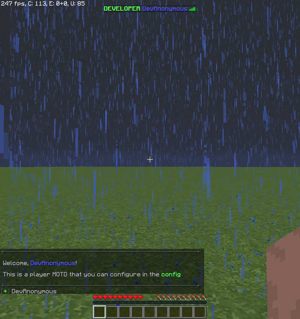 Simple DevChat — скриншот 3 (Плагины, Minecraft)