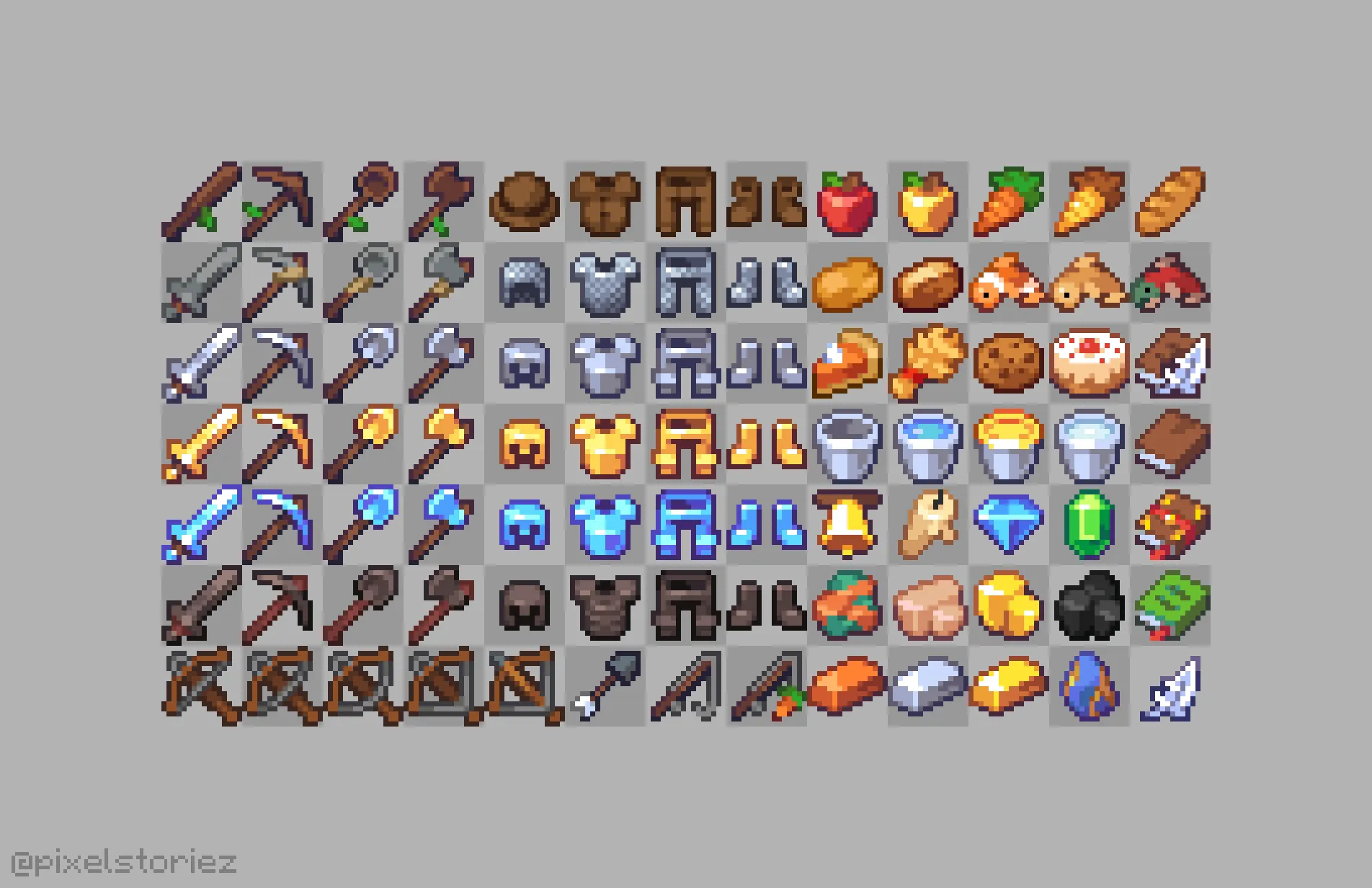 Pixalette, Текстуры, Minecraft