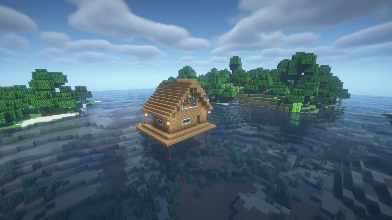 Floating Water House, Карты, Minecraft