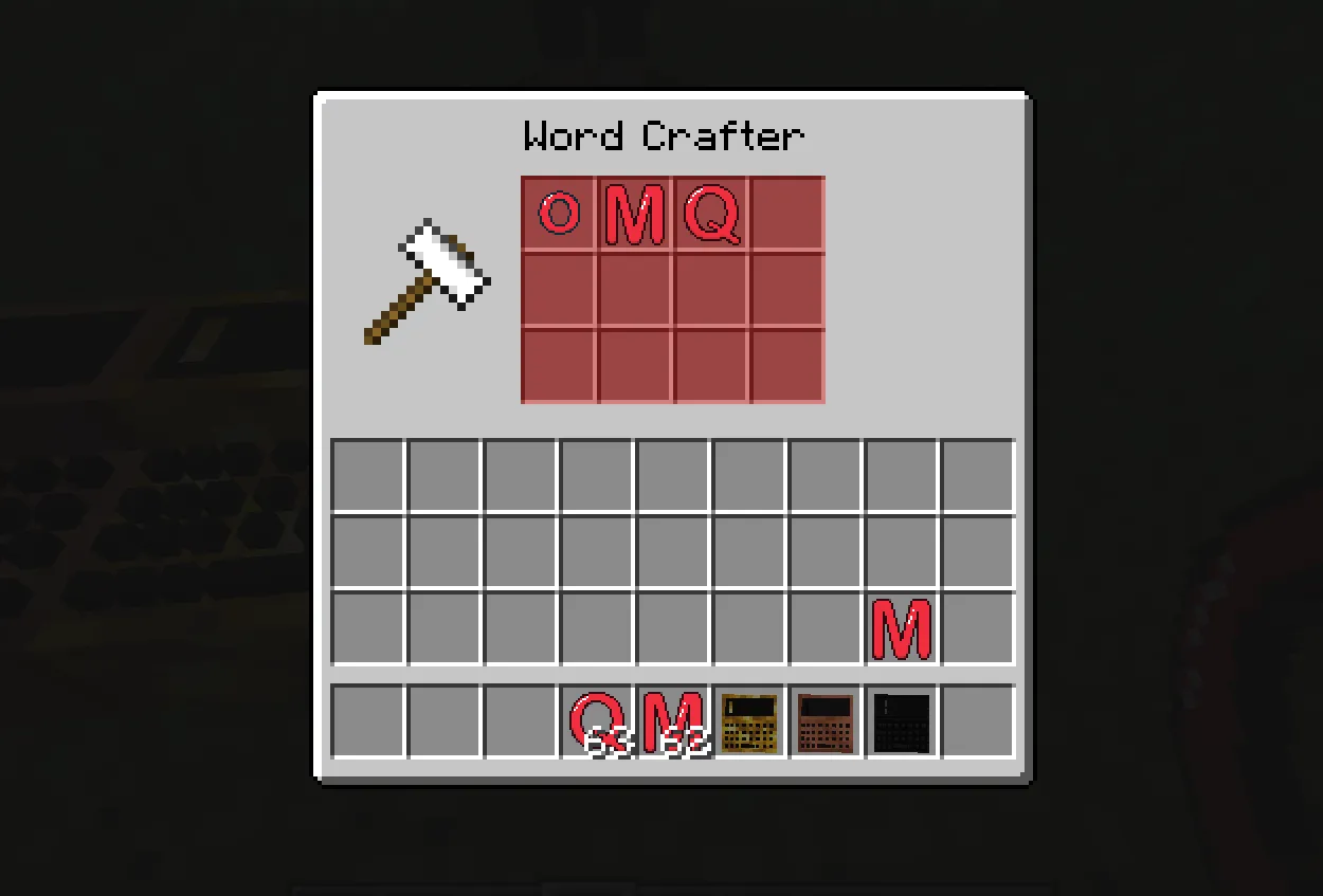 LetterQuest — скриншот 1 (Моды, Minecraft)