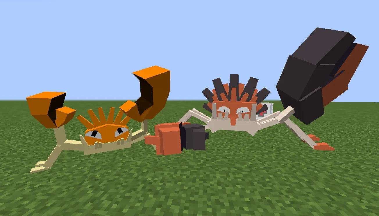 Pokécube Extra: Pokémobs, Текстуры, Minecraft