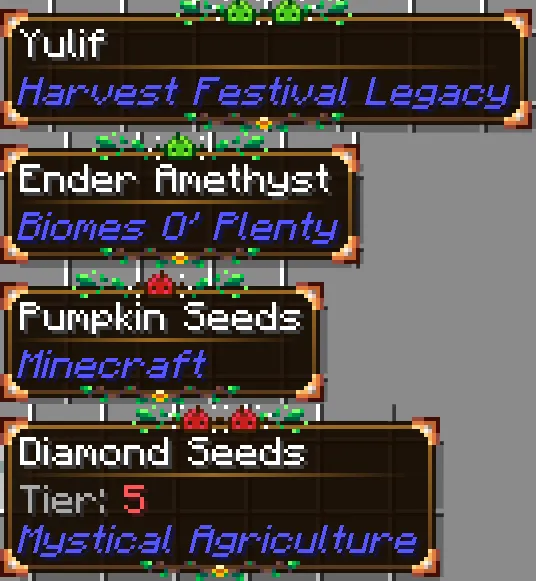 Morning Dew Theme (Legendary Tooltips), Текстуры, Minecraft