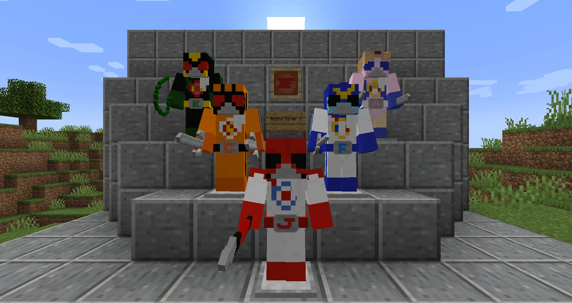 Super Sentai Craft, Моды, Minecraft