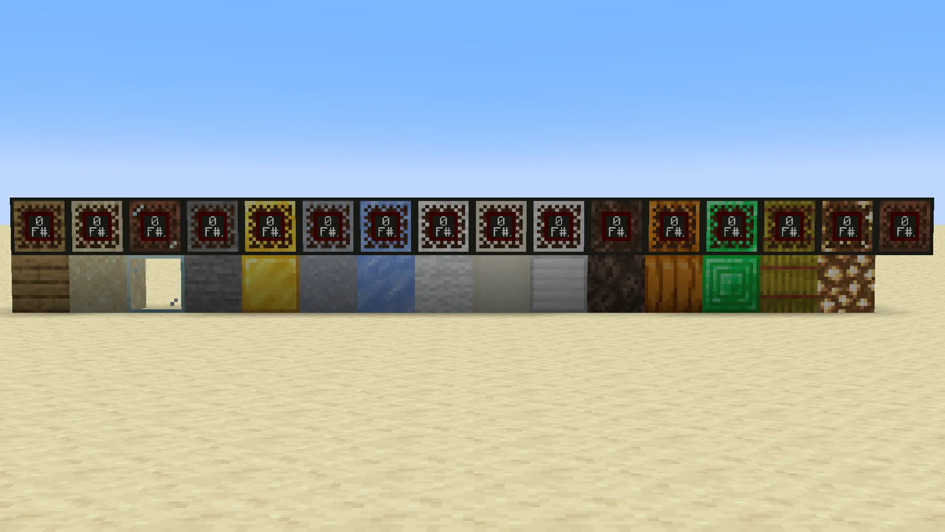 Better Noteblocks (Style B), Текстуры, Minecraft