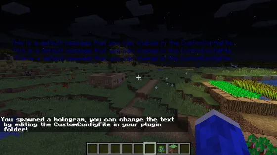 SimpleHologramMaker, Плагины, Minecraft