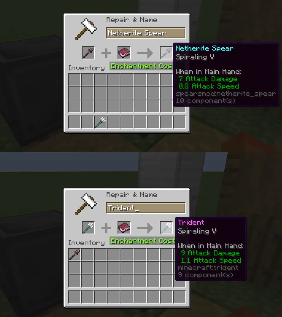 Simple Spears, Моды, Minecraft
