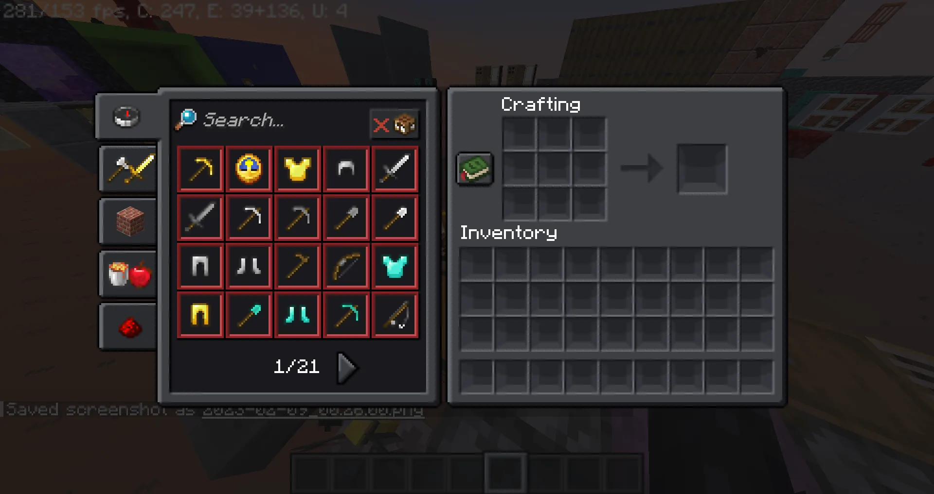 Shelves GUI Dark — скриншот 4 (Текстуры, Minecraft)