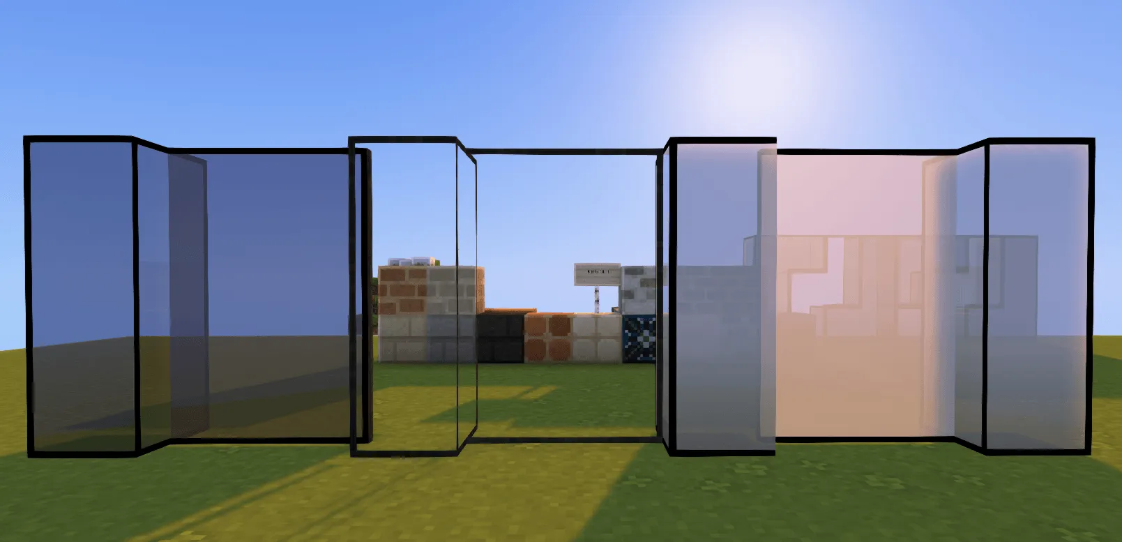 Mizuno's Connected Glass, Текстуры, Minecraft