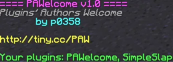Plugins' Authors Welcome — скриншот 4 (Плагины, Minecraft)