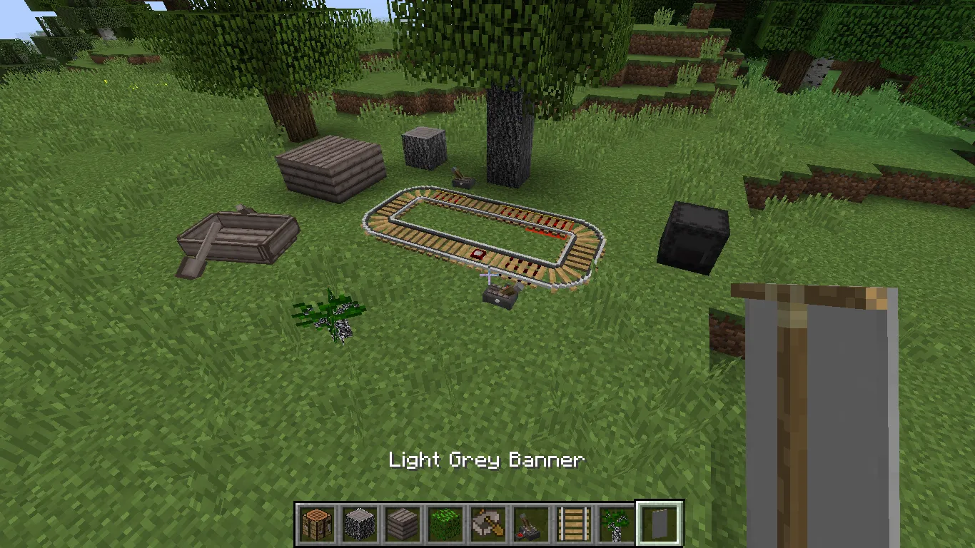 -3D Rails & Lever- — скриншот 1 (Текстуры, Minecraft)