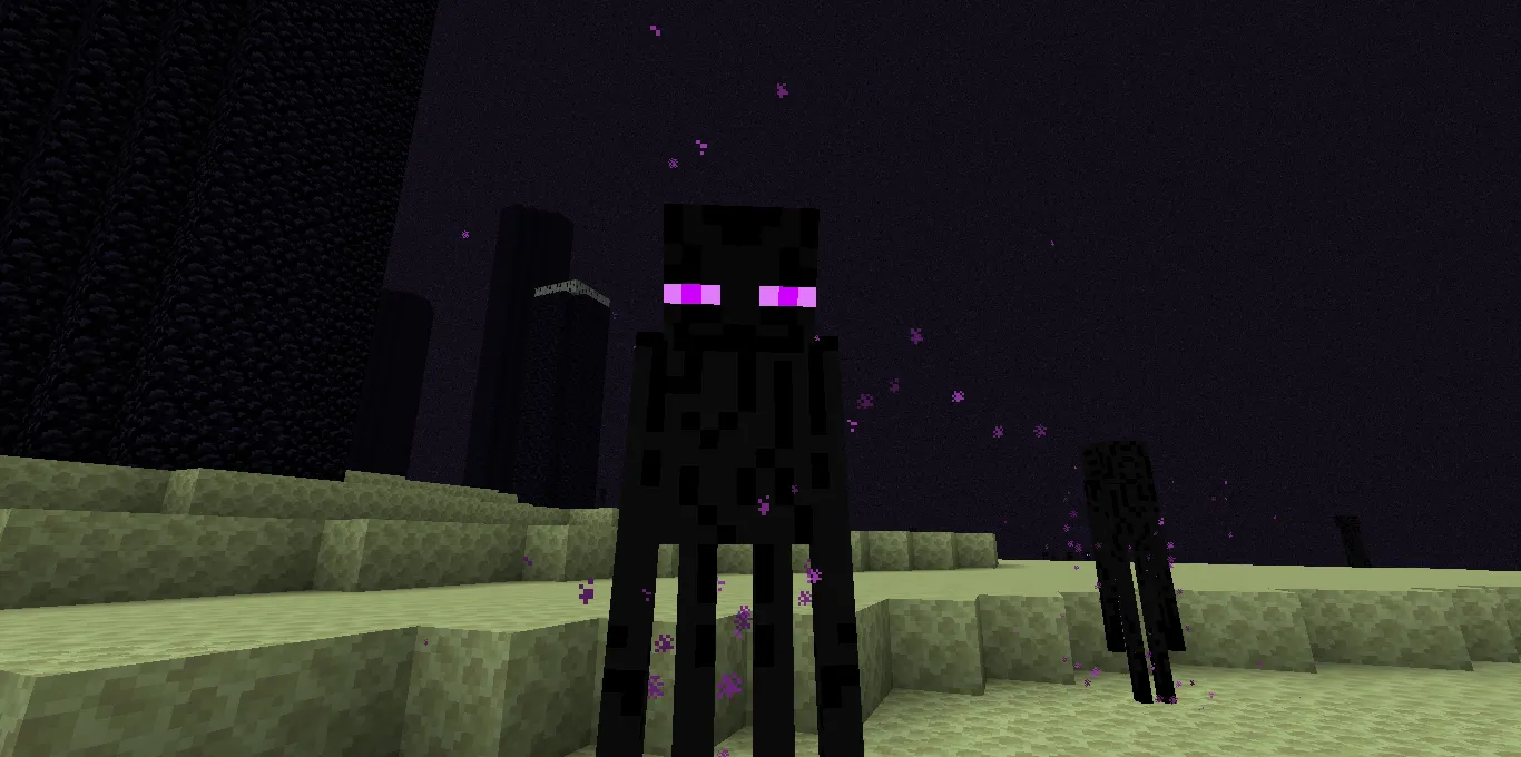 Purple Enderman Eyes — скриншот 2 (Текстуры, Minecraft)